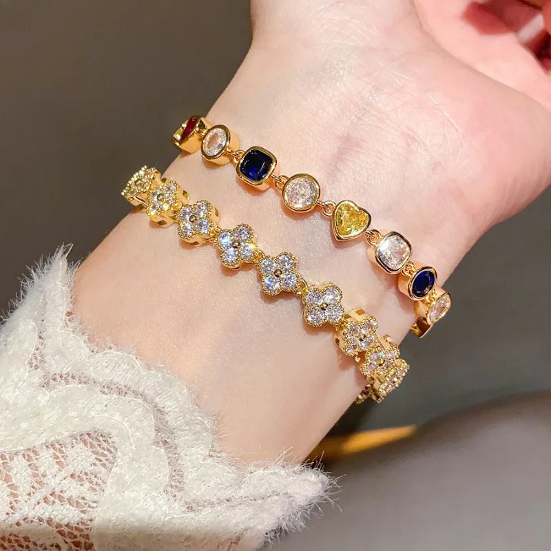 ChooseMe Sweet & Minimalist Square Zircon Bracelet