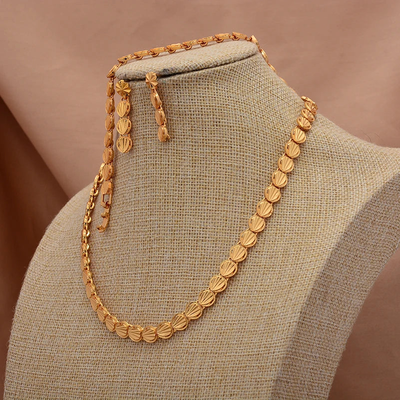 ChooseMe Ethiopian Gold-Color African & Arabian Charm Jewelry Set