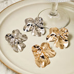 Punk Exaggerated Heavy Metal Irregular Geometric Statement Stud Earrings, 1 Pair