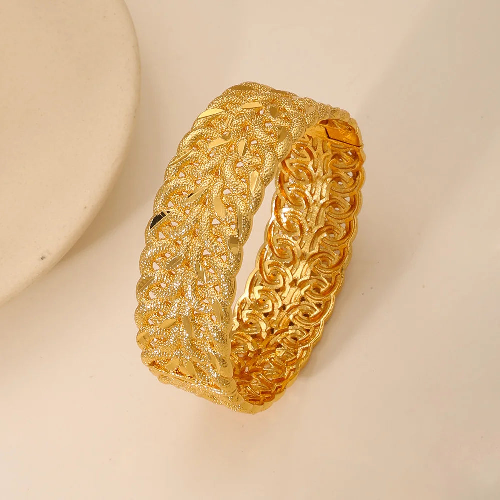 KDE Dubai Luxury Gold Arab Wedding Bracelet