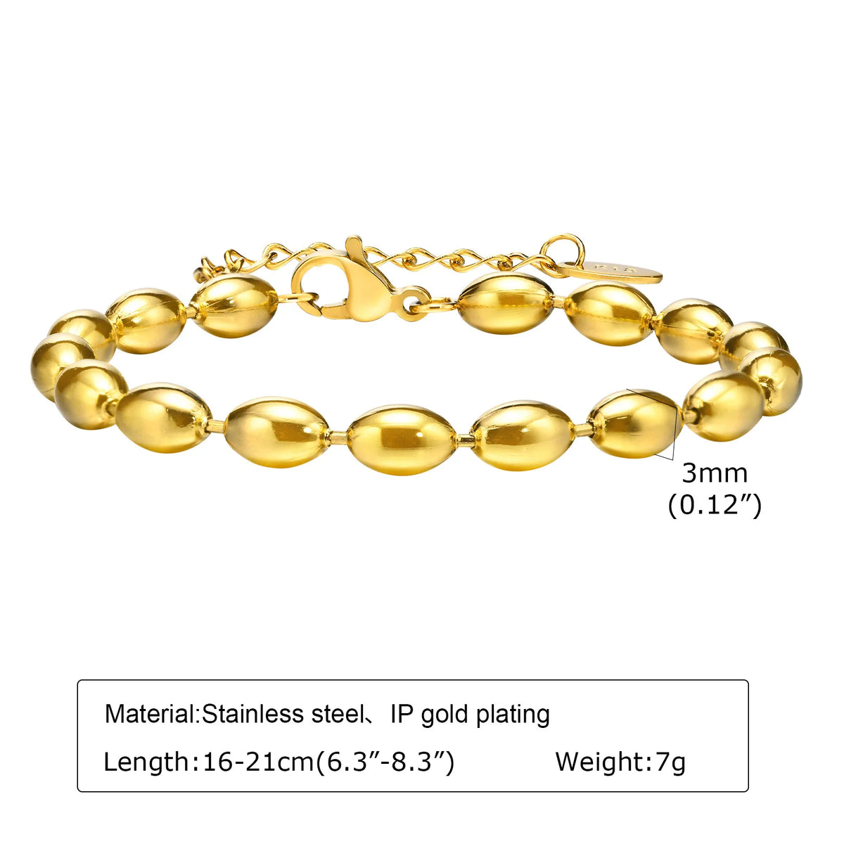 ChooseMe Gold Plated Layering Link Chain Bracelet