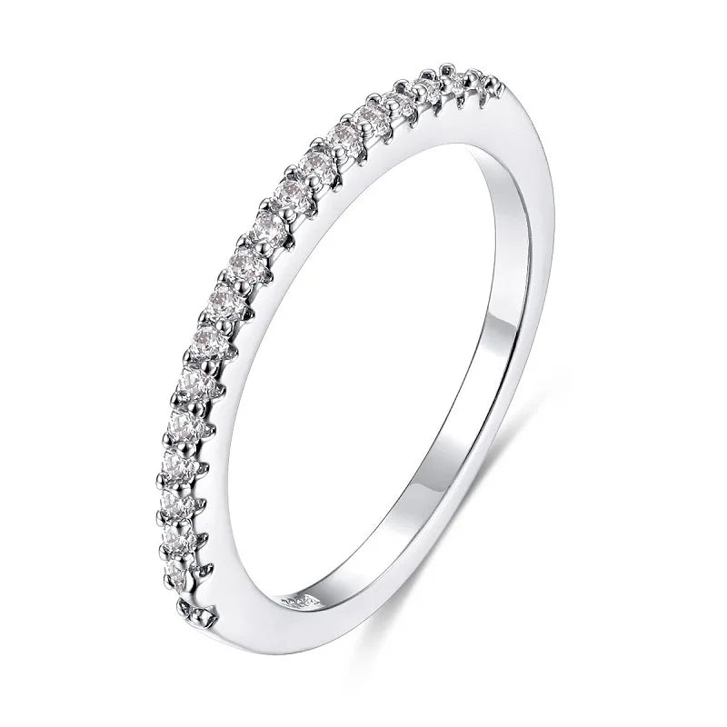 ChooseMe Square CZ Paved Austrian Zircon Engagement Ring