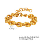 Bracelet à maillons superposés plaqué or ChooseMe