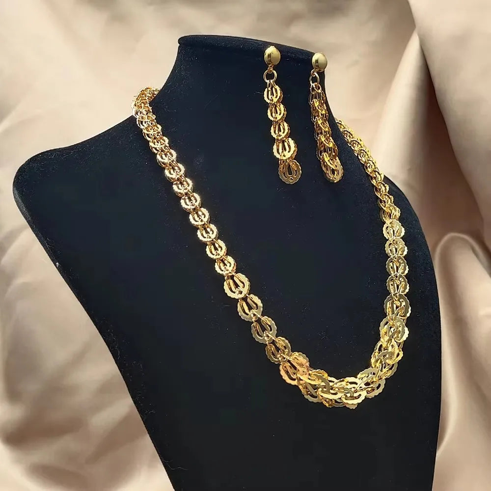 ChooseMe Arabic & Indian Style Gold-Color Bridal Jewelry Set