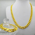 Classic High Quality Smooth Lock Chunky Chain Necklace