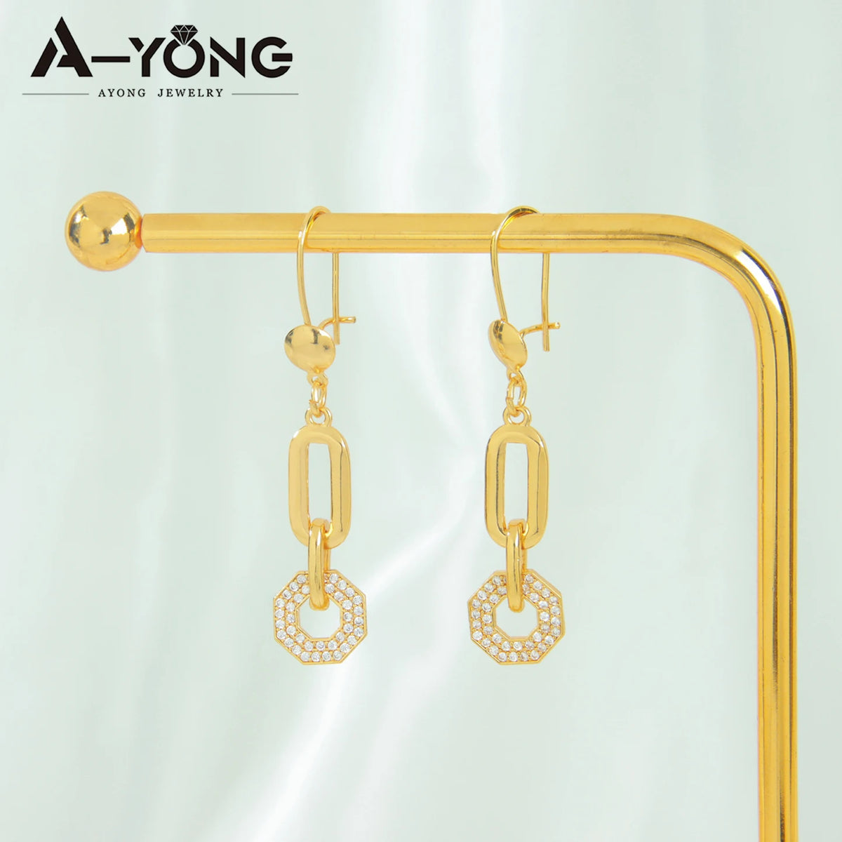Dubai Gold Plated Italian Zirconia Set