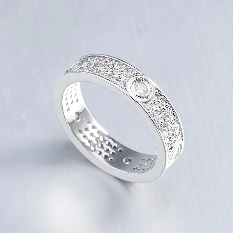 Luxurious Copper Zircon Bracelets Set Women Crystal Pendant Statement Ring Lady Fashion Jewelry