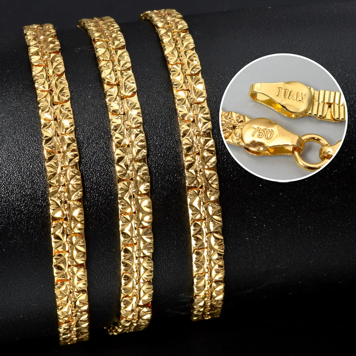 2026 Fashion Copper Necklace Luxury Dubai Gold Plated Jewelry Bridal Wedding Neck Chain Women Accessories Christmas Gift