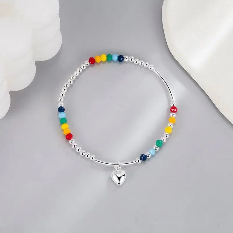 ChooseMe Handmade Sparkling Zircon Flower Alloy Bracelet