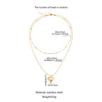 1pc Double-layer Heart Locket Necklace,Openable Photo Pendant&Ball Chain,Elegant Aesthetic For Girls,Everyday&Party Accessories