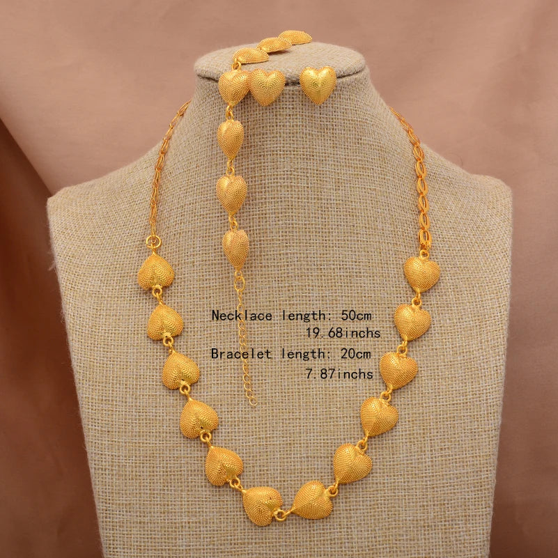 ChooseMe Ethiopian Gold-Color African & Arabian Charm Jewelry Set