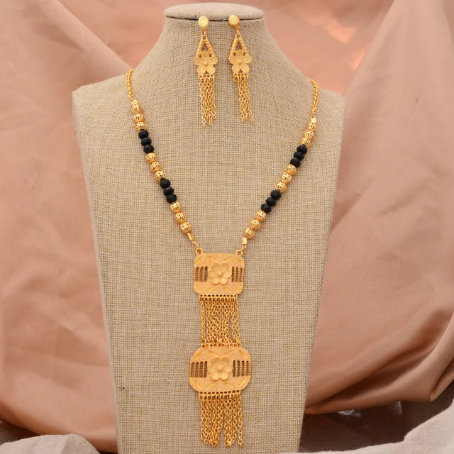 ChooseMe Ethiopian Gold-Color African & Arabian Charm Jewelry Set
