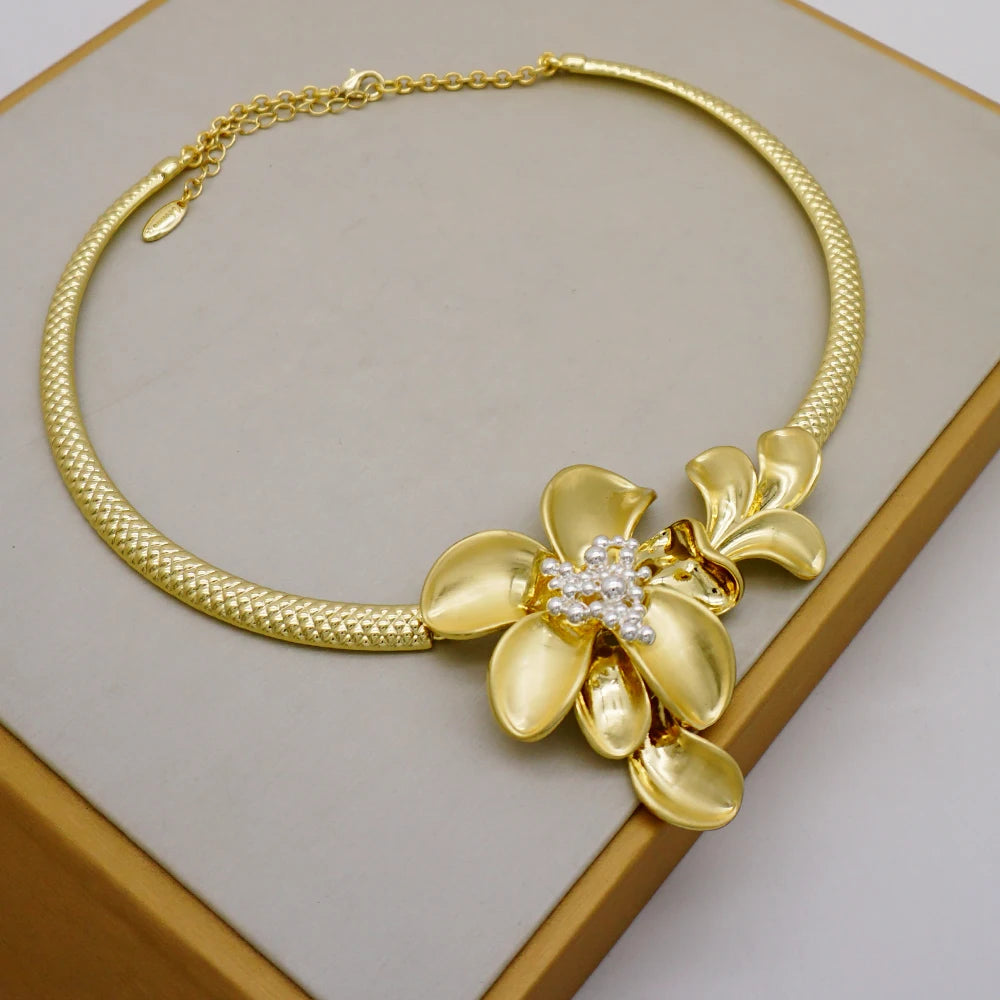 Brazilian Flower Italian Style Jewelry Set