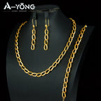 ChooseMe Zirconia Gold Plated Bridal Set