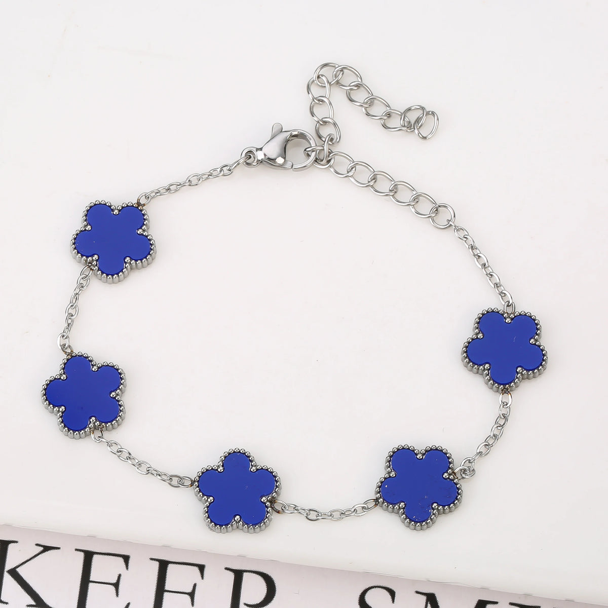 Silver/Gold Plated New Stainless Steel Jewelry Set Plum Blossom Five Leaf Flower Women's High Quality Accessories Clover