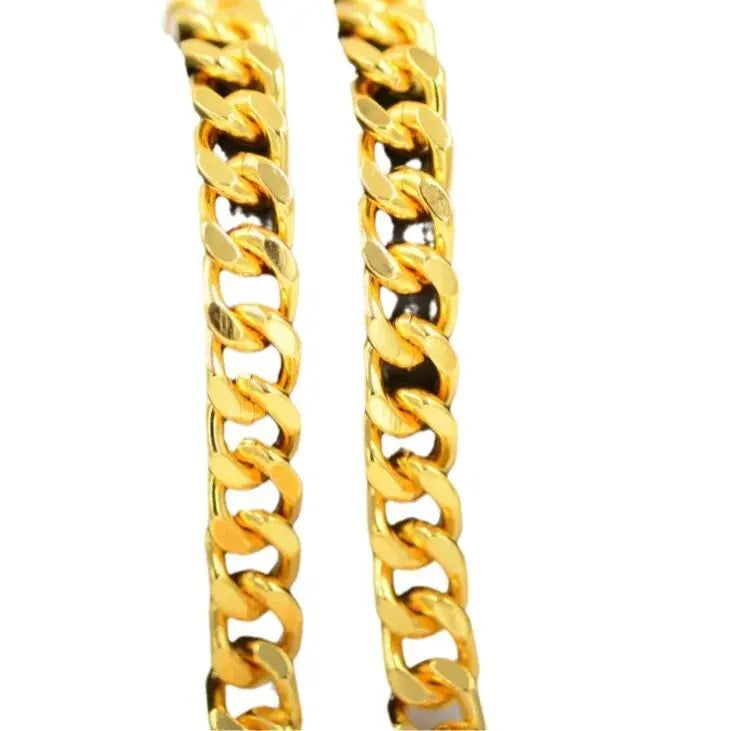 Classic High Quality Smooth Lock Chunky Chain Necklace
