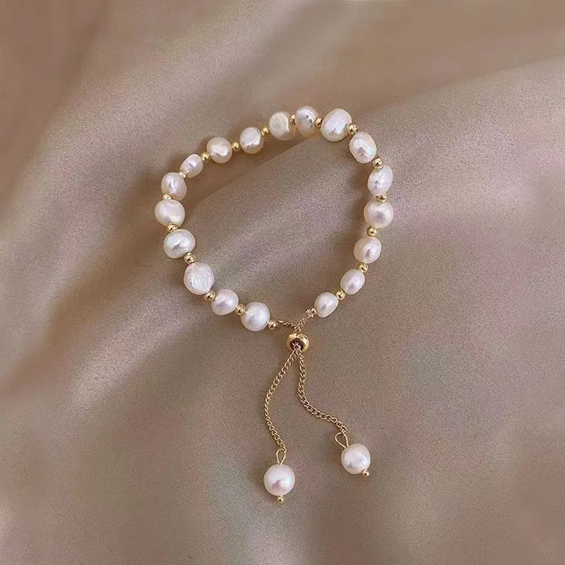 ChooseMe Handmade Sparkling Zircon Flower Alloy Bracelet