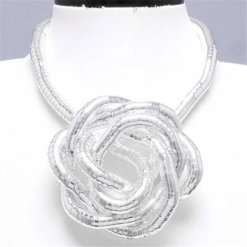 5mm 90cm Iron Flexible Twisted Jewelry Bendable Snake Necklace 12 Colors Available