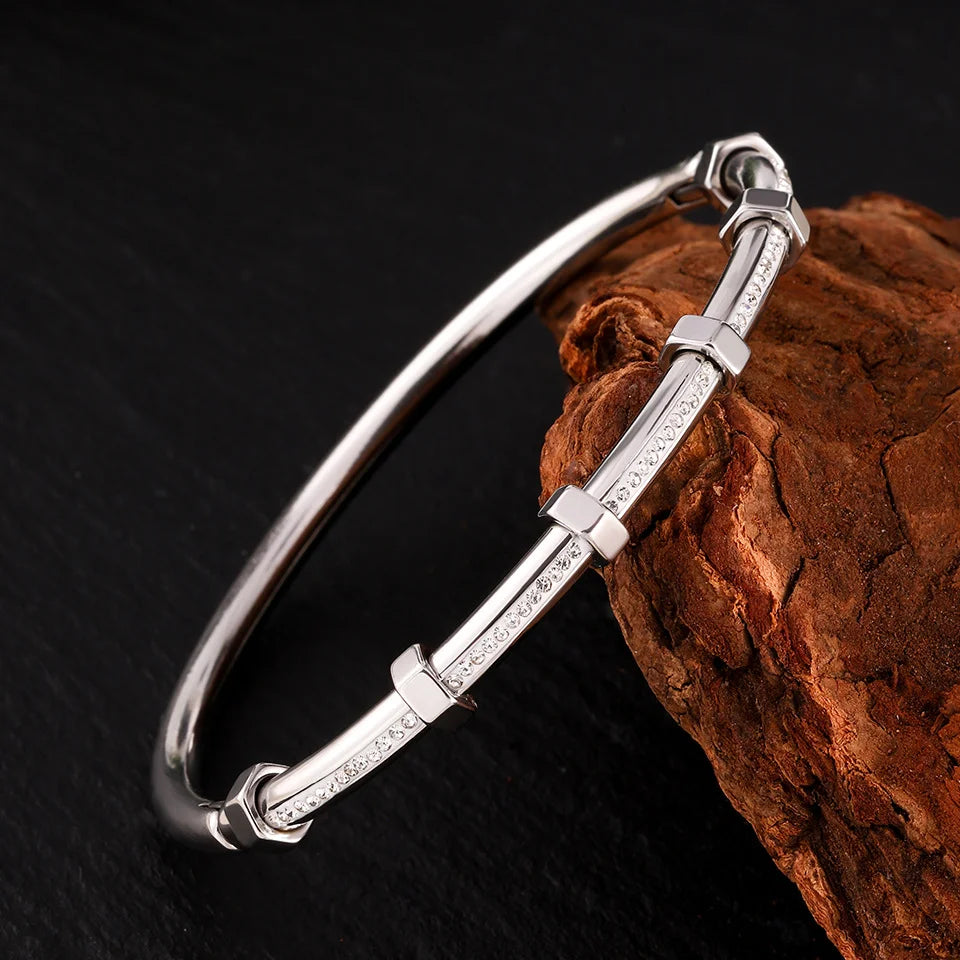 Electroplated Gold Bangle, High-end Sense Women Bracelet, Ins Fashion Non-fading Daily Hand Jewelry Accessories