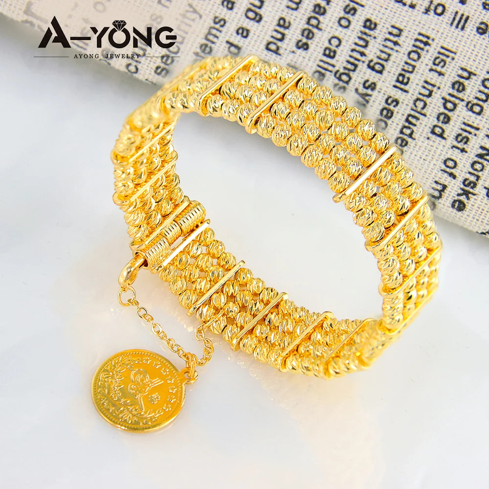 Arabic Islamic Multi Layer Beads Dubai Bangle Bracelet