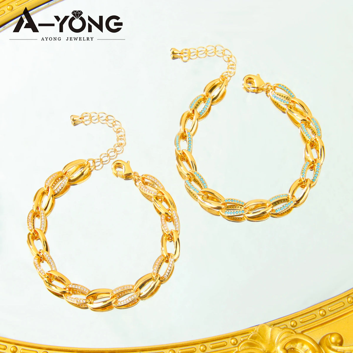 ChooseMe Zirconia Gold Plated Bridal Set