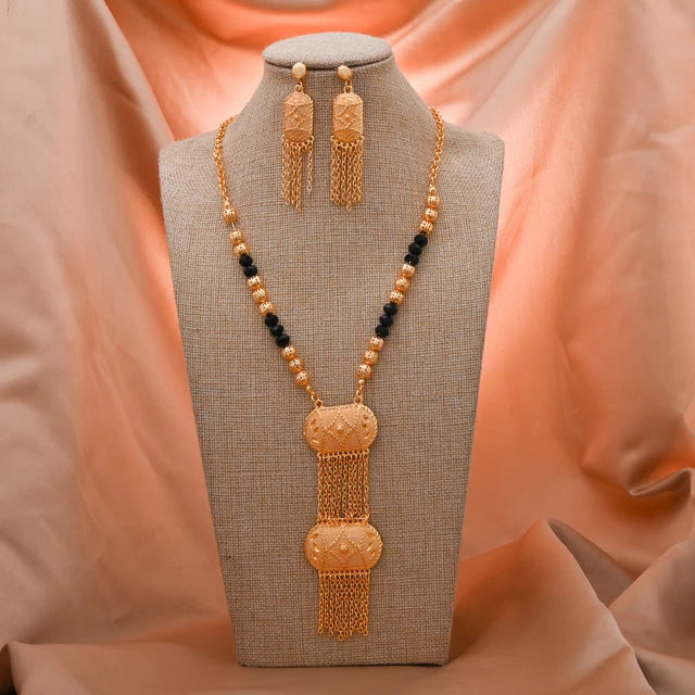 ChooseMe Ethiopian Gold-Color African & Arabian Charm Jewelry Set