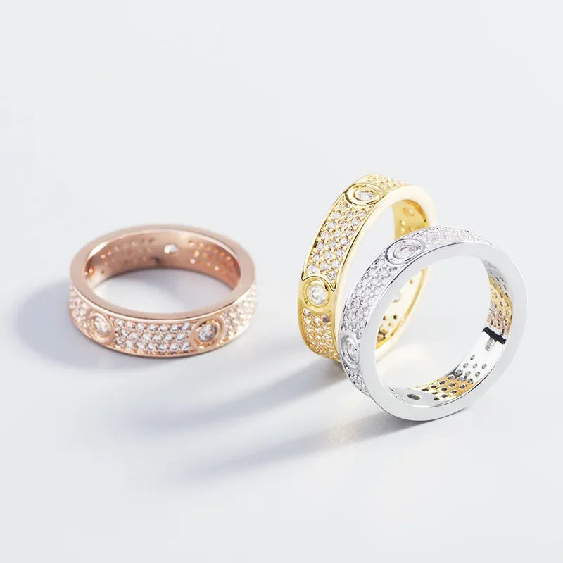 Luxurious Copper Zircon Bracelets Set Women Crystal Pendant Statement Ring Lady Fashion Jewelry