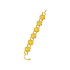 Nouveau Bracelet Chaîne Pièce Turque Plaqué Or pour Femmes Bracelet Manchette de Mariée Style Moyen-Orient Accessoire de Mariage de Luxe