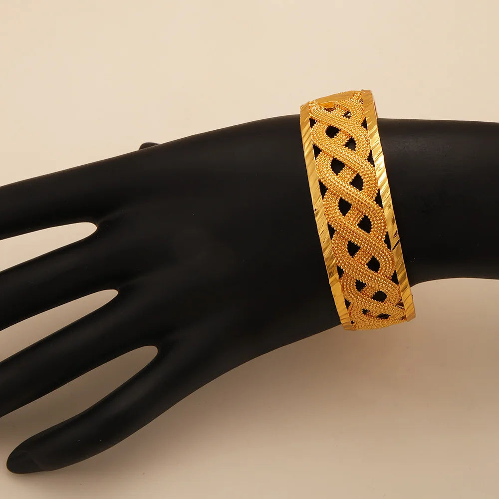 KDE Dubai Luxury Gold Arab Wedding Bracelet