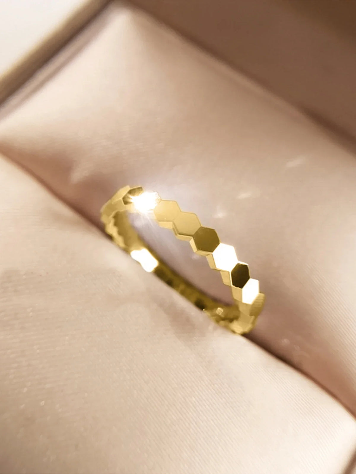 925 Sterling Silver Vintage Geometric Zircon Ring