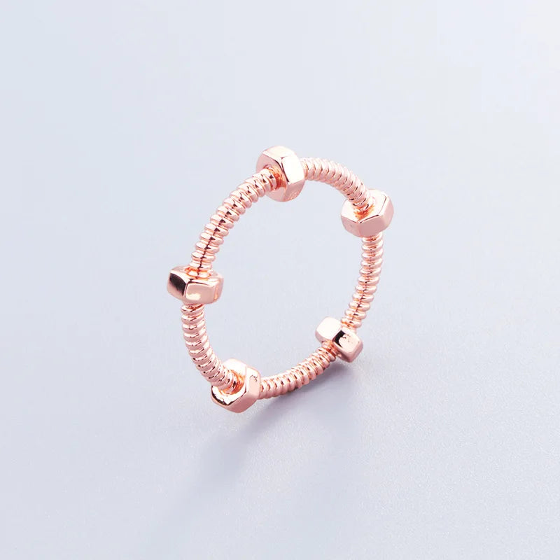 jewelry Luxury Geometry Cubic Ziron Bracelets Engagement Bridal Finger Rings Jewelry copper Classic Lady Gift