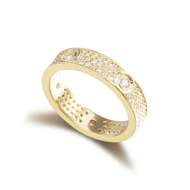 Luxurious Copper Zircon Bracelets Set Women Crystal Pendant Statement Ring Lady Fashion Jewelry