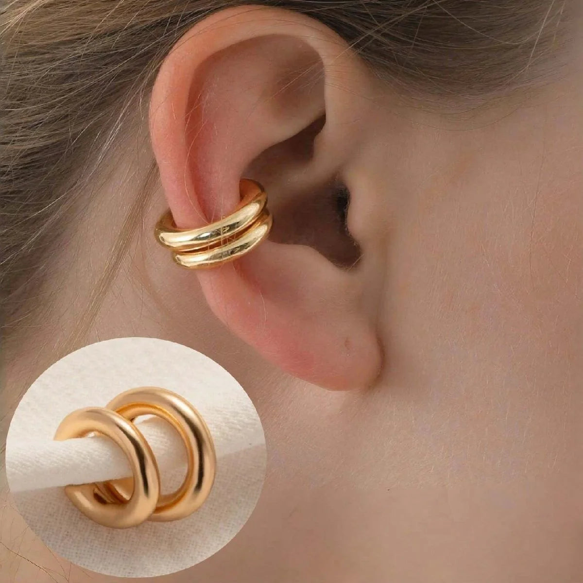 Smooth C-Shape Cartilage Ear Cuff