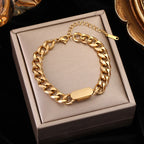 EILIECK 316L Stainless Steel Hollow Heart Necklace Bracelet Set Minimalist Metal Texture Women Water Resistant Jewelry Lady Gift
