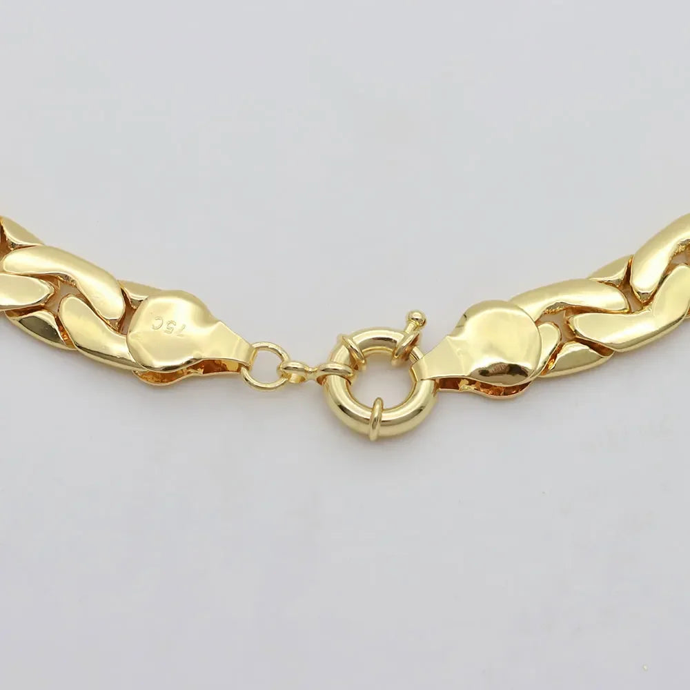 Brazilian 18K Gold Plated Jewelry Set Africa High Quality Gold Color Necklace Bracelet Earrings Suitable For Daily Wear Banquet