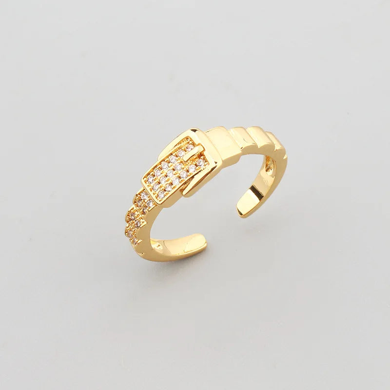 Classic Copper Luxurious Cubic Ziron Women  Statement Ring Lady Fashion Jewelry Bracelet Lady Gift
