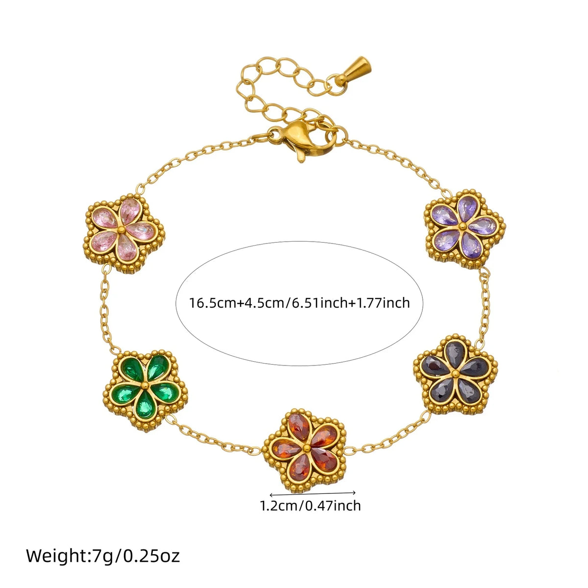 DIEYURO 316L Stainless White WaterDrop Crystal Inlay Flowers Necklace Bracelet Earrings Set Lady Classic Elegant Jewelry Sets