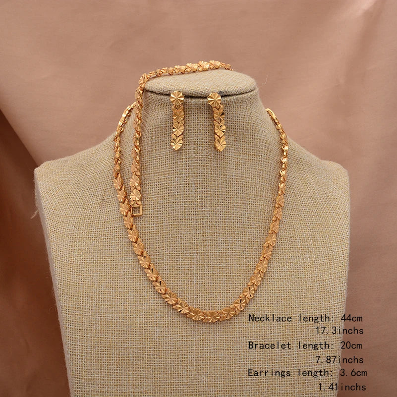 ChooseMe Ethiopian Gold-Color African & Arabian Charm Jewelry Set
