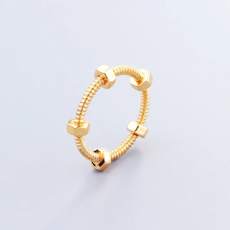 jewelry Luxury Geometry Cubic Ziron Bracelets Engagement Bridal Finger Rings Jewelry copper Classic Lady Gift