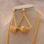 ChooseMe Ethiopian Gold-Color African & Arabian Charm Jewelry Set