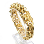 Stainless Steel Curb Cuban Link Chain Bracelet