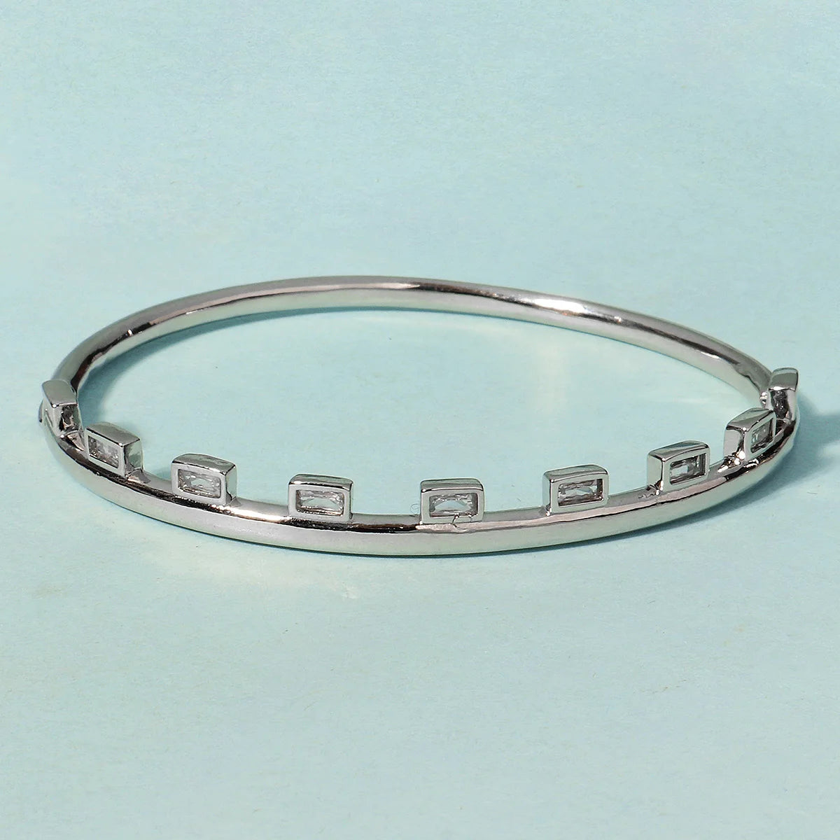 Efily Bridal Classic Stainless Steel Elegant Nail Bangle