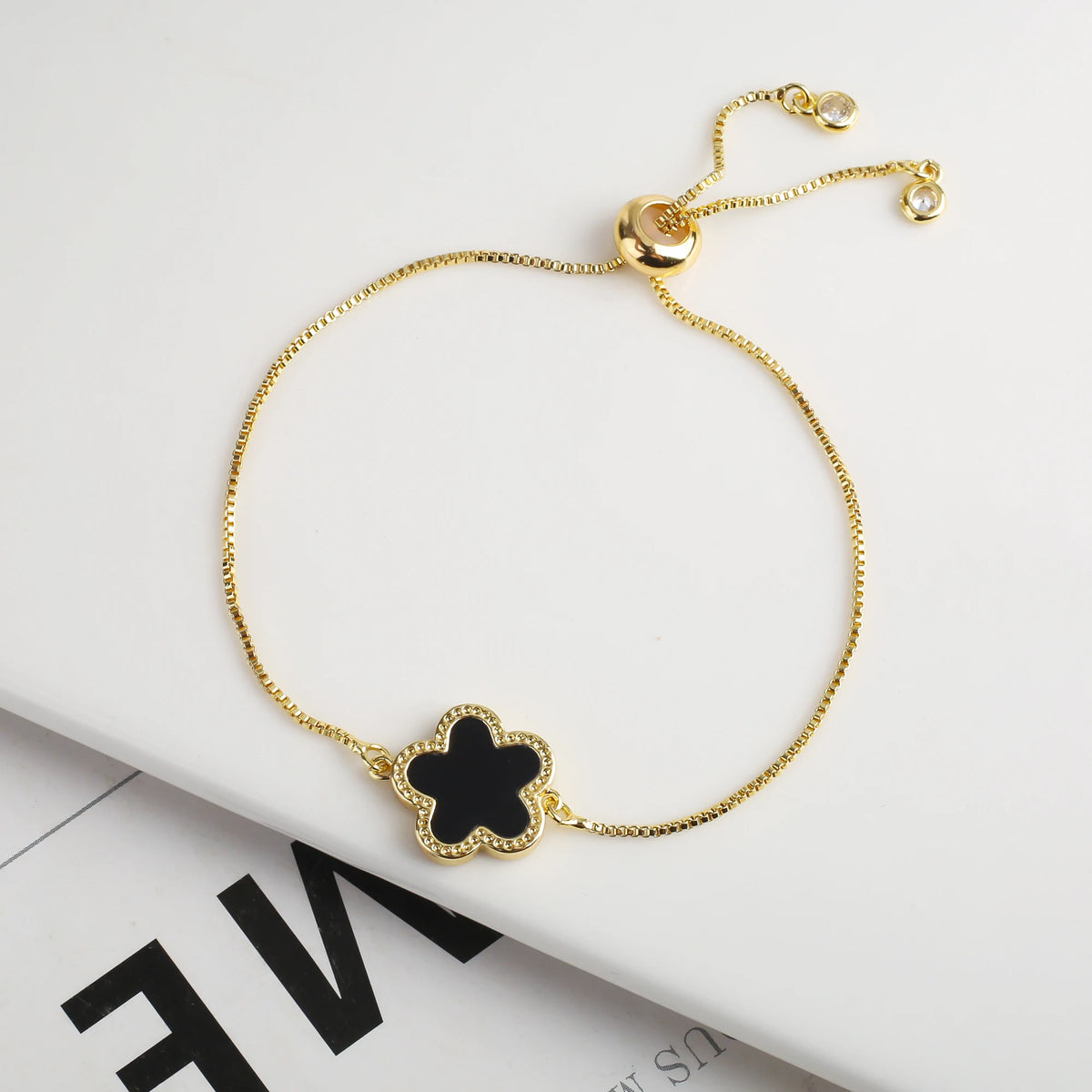 6-Color Plum Blossom Five Point Star Jewelry Set Cute Plant Five Leaf Flower Shell Gift Bracelet Necklace Earrings Woman Clover