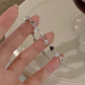 Bracelet de luxe en zircon brillant avec fleurs, réglable, en métal et cristal