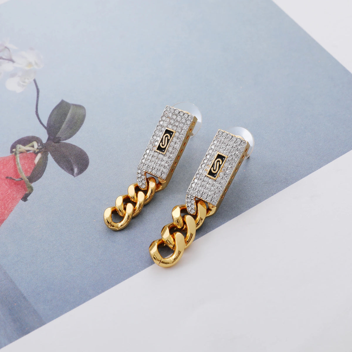 ChooseMe Hip Hop 4-Piece Necklace, Earrings, Bracelet & Ring Set