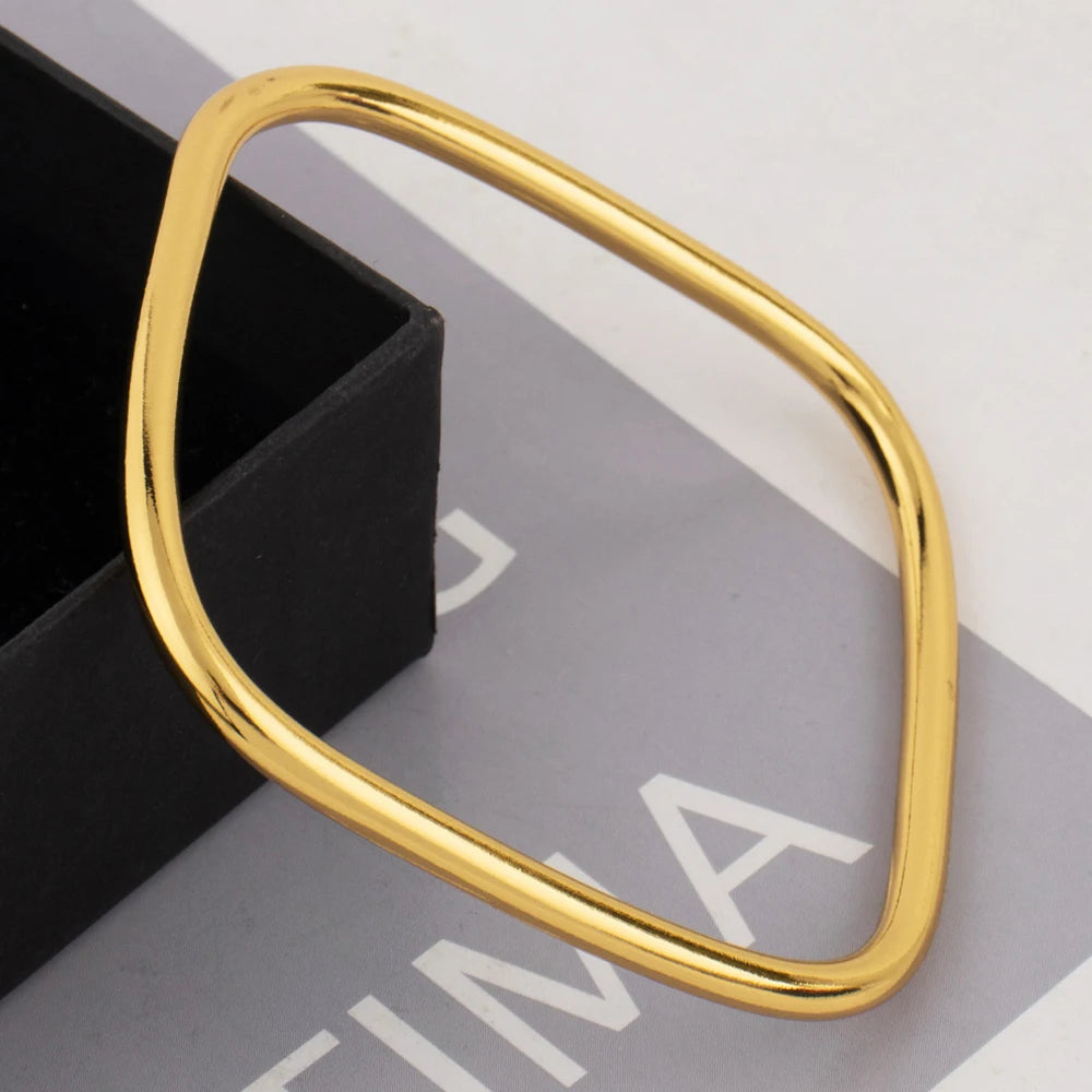 retro gold-plated bracelet simple hip-hop punk personality fashion high stainless steel italian men personalized steel bracelet