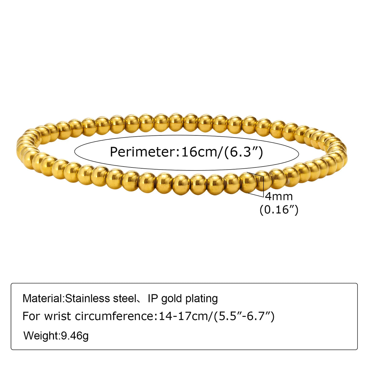 Non-Tarnish Gold Plated Thin Herringbone Bracelet