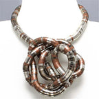 Collier Serpent Torsadé Flexible en Fer 5mm 90cm Bijoux Pliables 12 Couleurs Disponibles