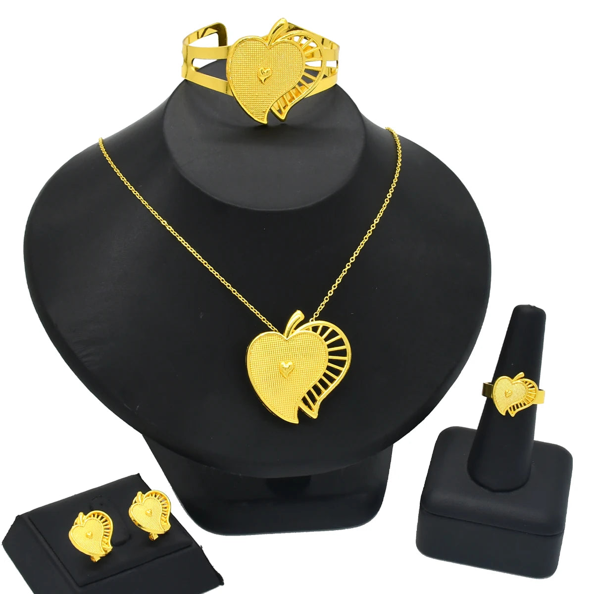 ANIID Nigeria Butterfly Cystal Jewelry Sets For Lady Wedding Ethiopian 24K Gold Color Necklace And Earing Jewellery Dubai Gift
