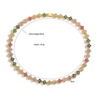 ChooseMe Brass Flower Necklace & Bracelet Jewelry Set